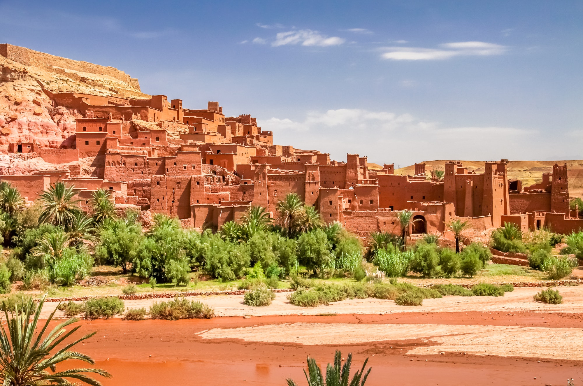 The historic fortified village of Aït Benhaddou.