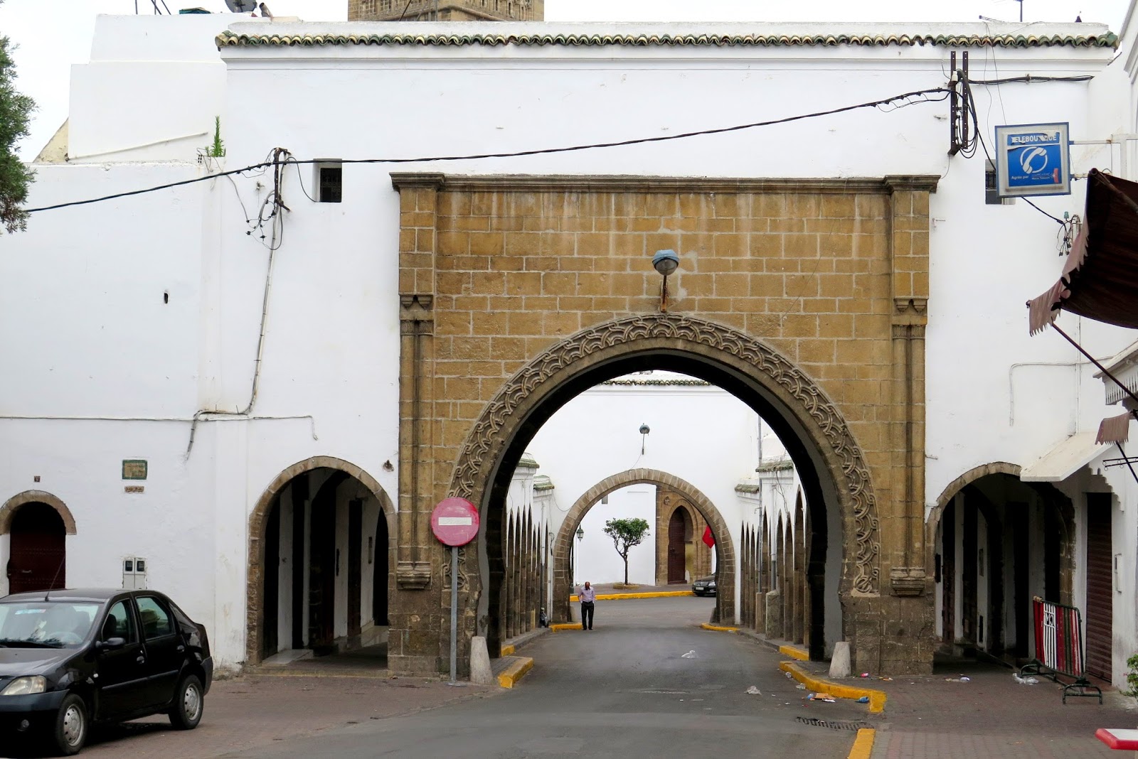 The charming, organized streets of the Habous Quarter in Casablanca.